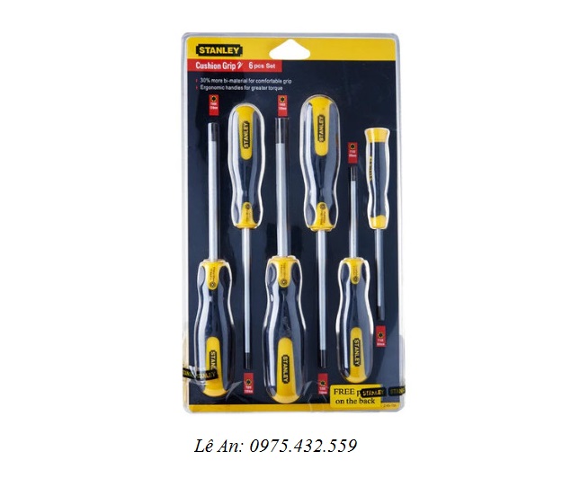 Bộ vít hoa thị 6 chi tiết Stanley 65-156-2