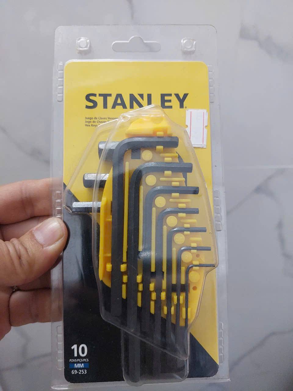 Bộ chìa vặn lục giác Stanley 69-253 10 chi tiết 1.5-10mm