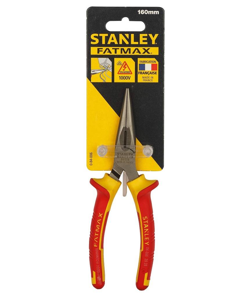 Kìm nhọn Stanley 84-006 7''/180mm cách điện 1000V