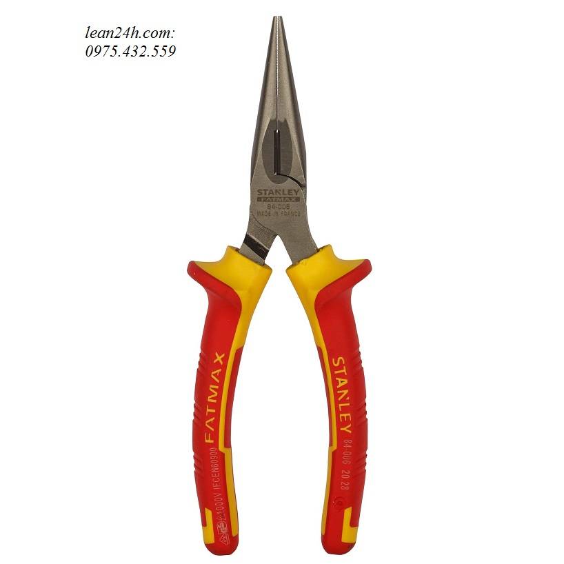 Kìm nhọn Stanley 84-006 7''/180mm cách điện 1000V