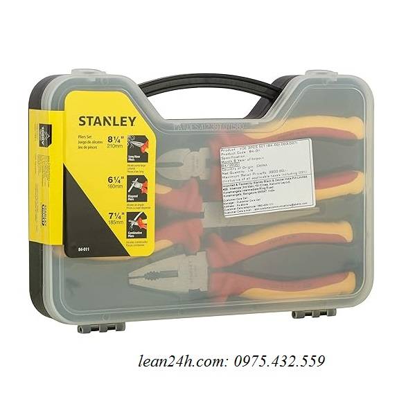 Bộ kìm cách điện chuyên dụng Stanley 84-011 3 chi tiết