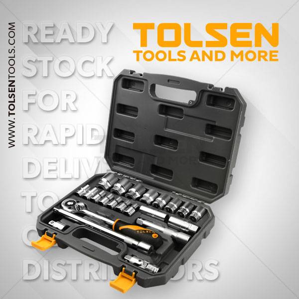 Bộ Tip 1/2” 22 pcs Tolsen 15139
