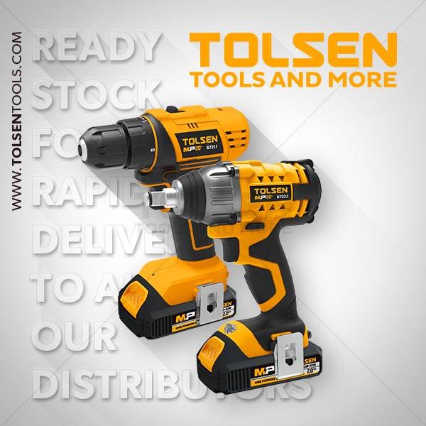 Bộ máy khoan và máy mở bu lông dùng pin 20V Tolsen 87240