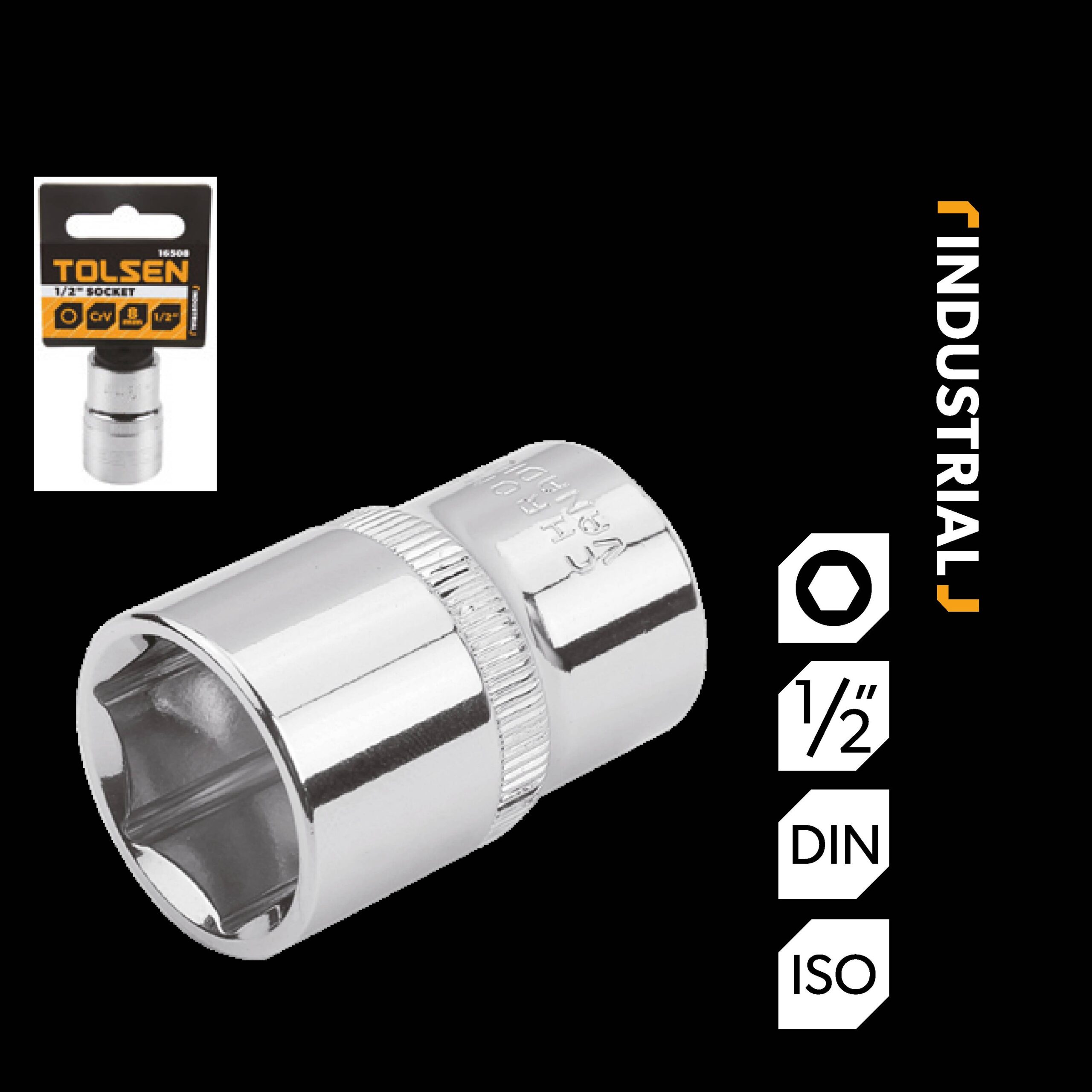 Đầu khẩu lục giác ngắn 1/2” Tolsen