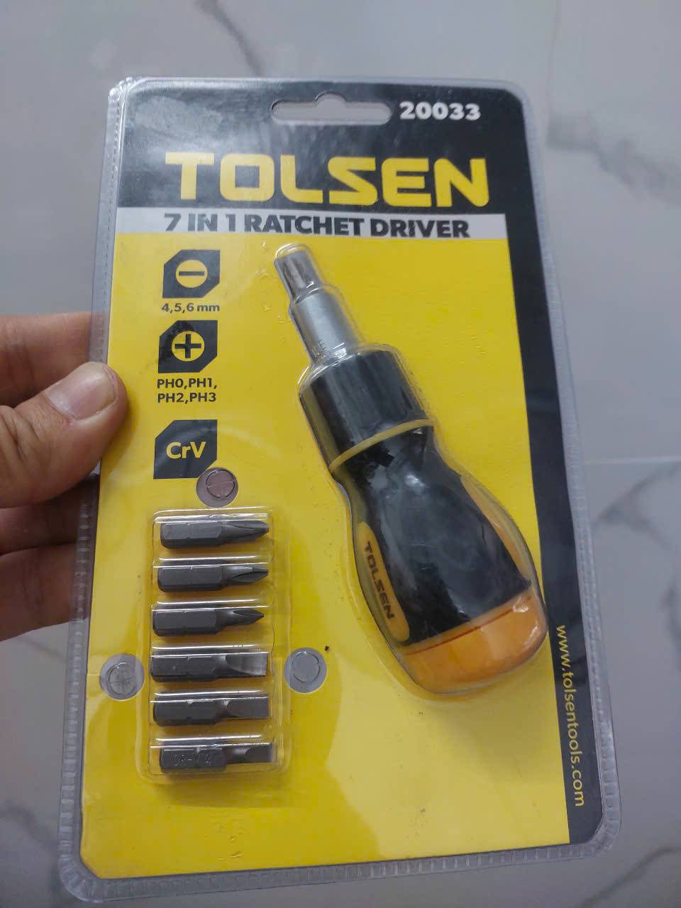 Bộ vít tự động 7 trong 1 Tolsen 20033