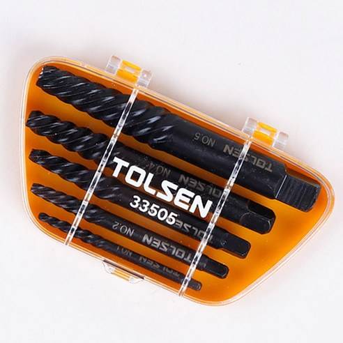 Bộ 5 mũi khoan ốc gãy Tolsen 33505 Bộ 5 mũi khoan ốc gãy Tolsen 33505