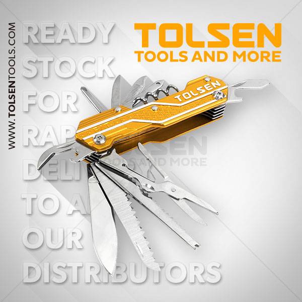 Dao gấp bỏ túi đa năng 15 trong 1 Tolsen 30048