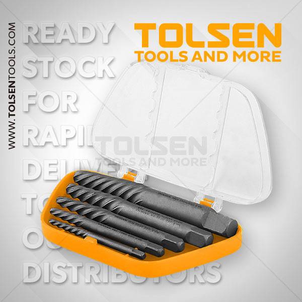 Bộ 5 mũi khoan ốc gãy Tolsen 33505