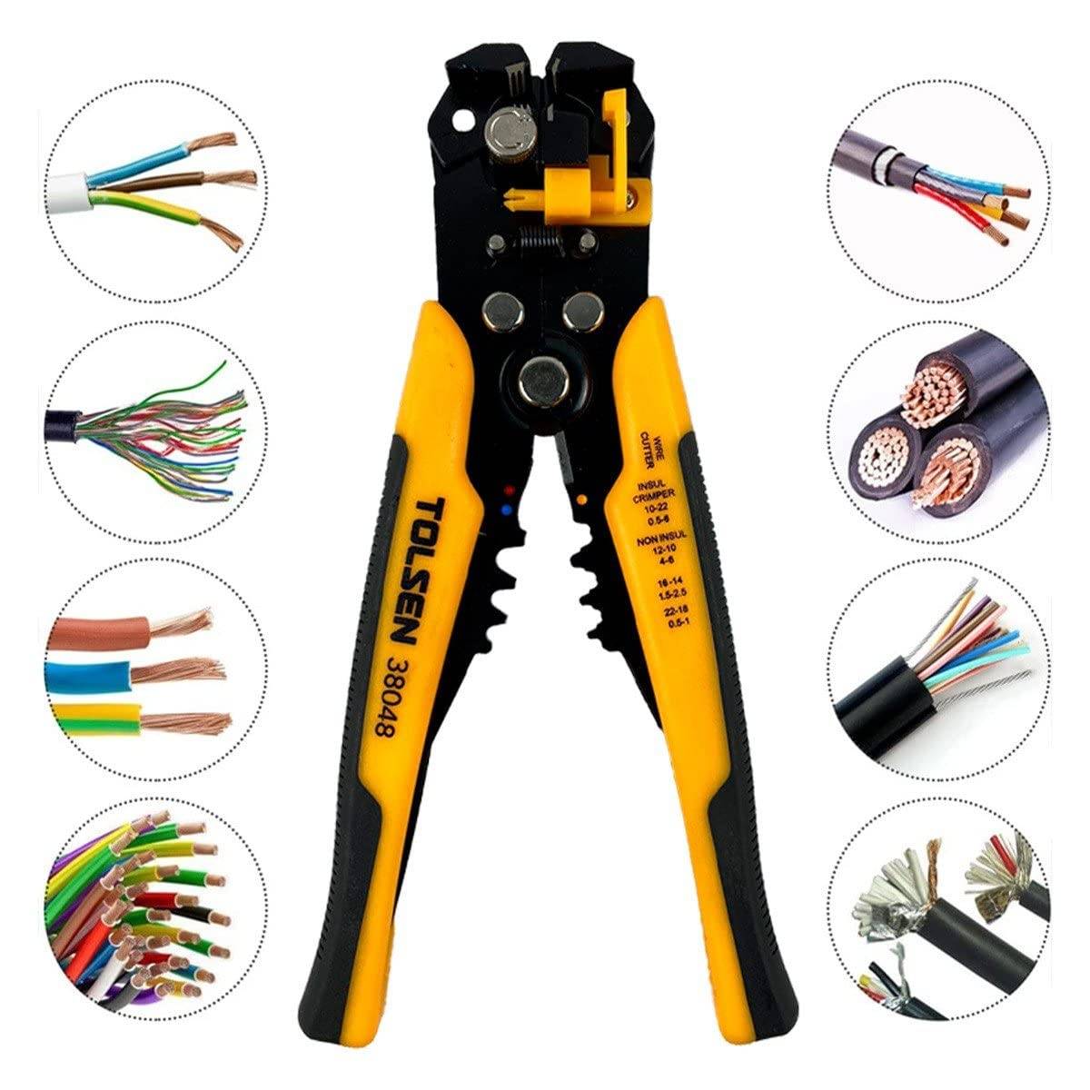 Kìm tuốt dây tự động Tolsen 38048