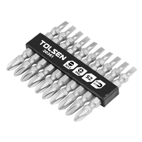 Bộ 10 vít 2 đầu cộng và trừ ( + ;- ) Tolsen 20361