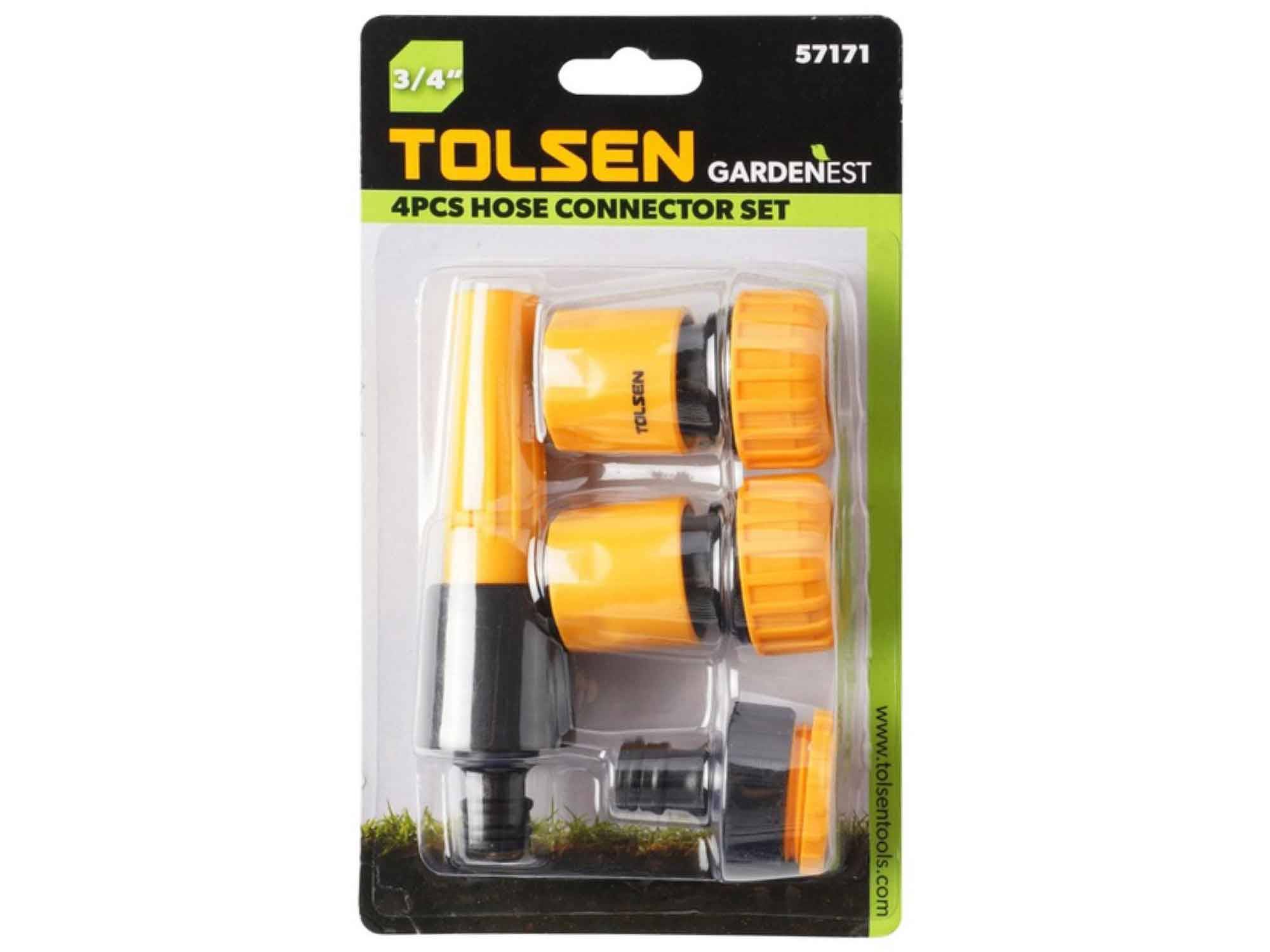 Bộ 4 cái đầu nối ống 3/4'' Tolsen 57171 Bộ 4 cái đầu nối ống 3/4'' Tolsen 57171