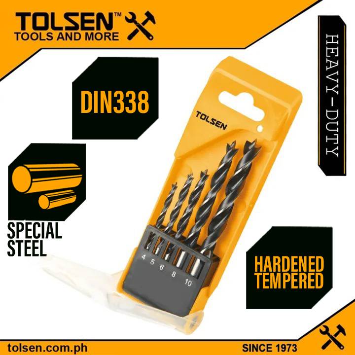 Bộ 8 cây khoan gỗ Tolsen 75626 Bộ 8 cây khoan gỗ Tolsen 75626