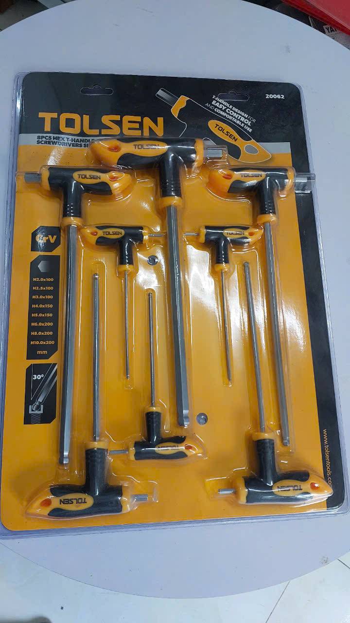 Bộ lục giác đầu bi 8pcs Tolsen 20062