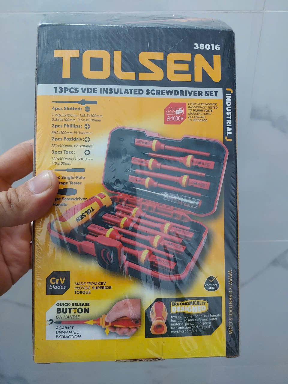 Bộ vít cách điện 13 cây Tolsen 38016