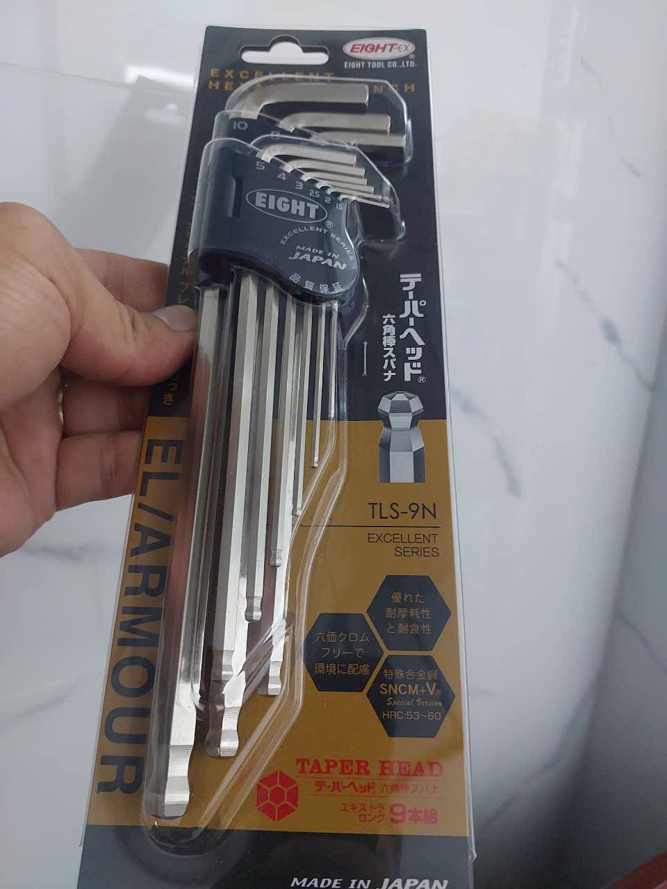Bộ lục giác đầu bi TLS-9N EIGHT Nhật Bản