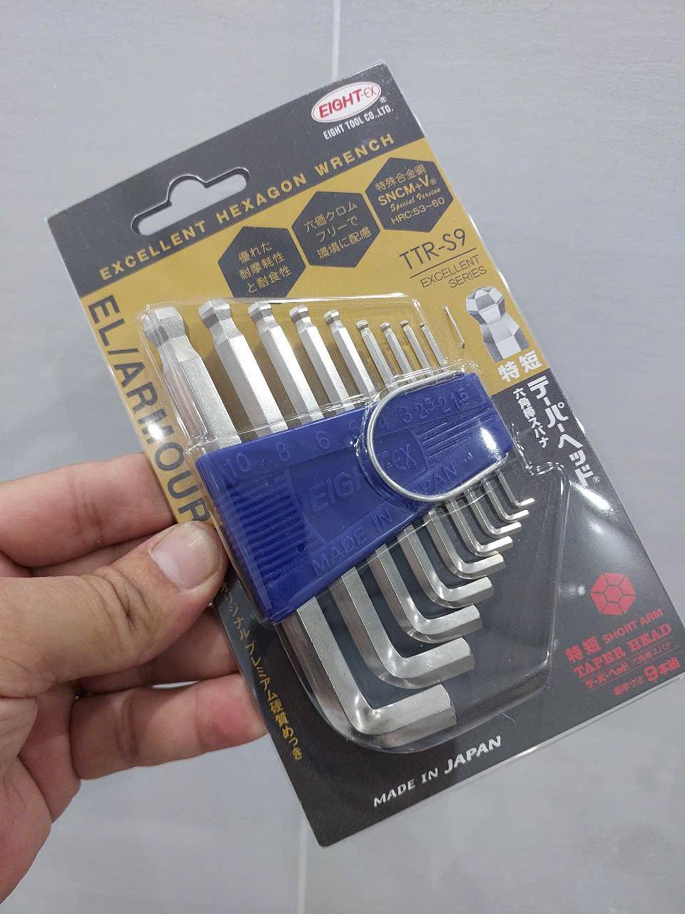 Bộ lục giác đầu bi loại ngắn EIGHT TTR-S9