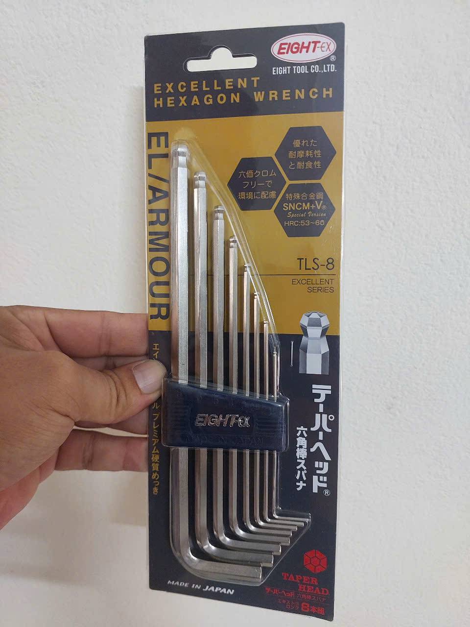 Bộ lục giác đầu bi TLS-8 EIGHT Nhật Bản