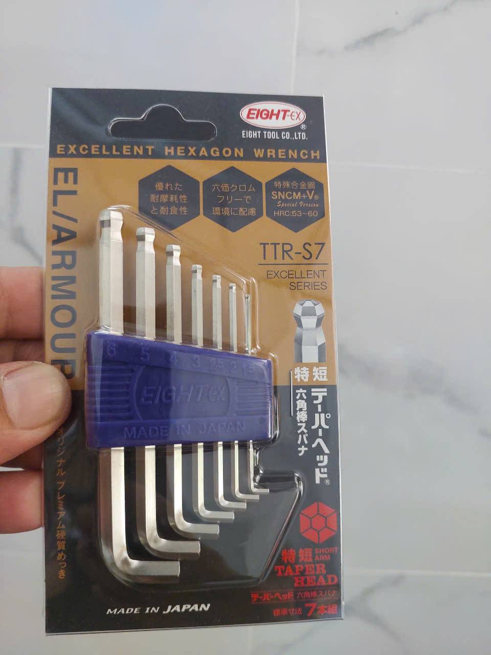 Bộ lục giác đầu bi loại ngắn EIGHT TTR-S7