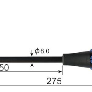Tô vít đóng 2 cạnh cán siêu êm VESSEL No.730-8x150