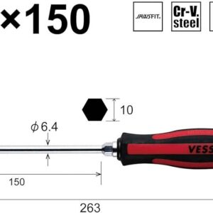 Tô vít đóng 4 cạnh VESSEL No.930+2x150