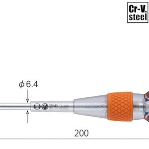 Tô vít đóng 2 cạnh cán tròn cách điện VESSEL 250-6x100