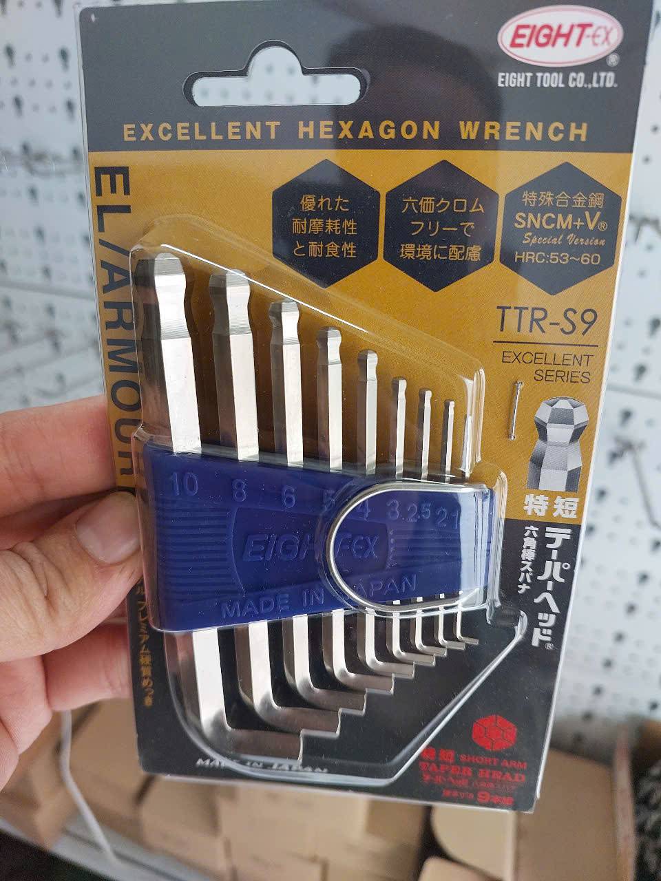 Bộ lục giác đầu bi loại ngắn TTR-S9 EIGHT Nhật Bản