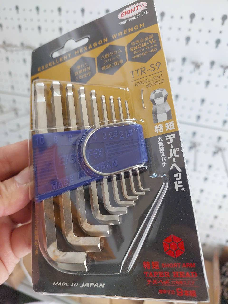 Bộ lục giác đầu bi loại ngắn TTR-S9 EIGHT Nhật Bản