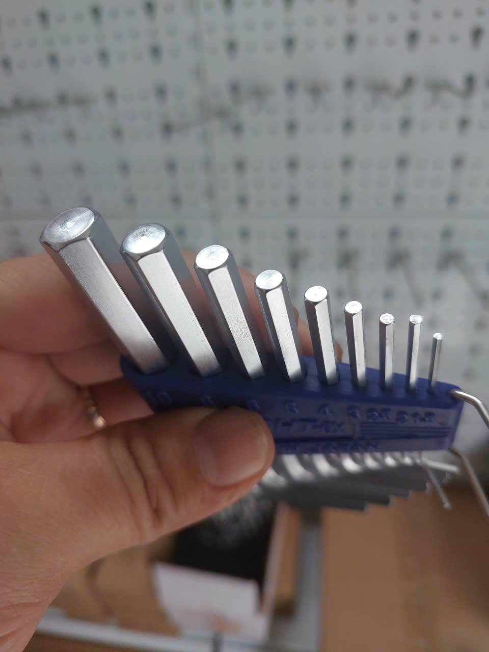 Bộ lục giác đầu bằng loại ngắn EIGHT RS-9