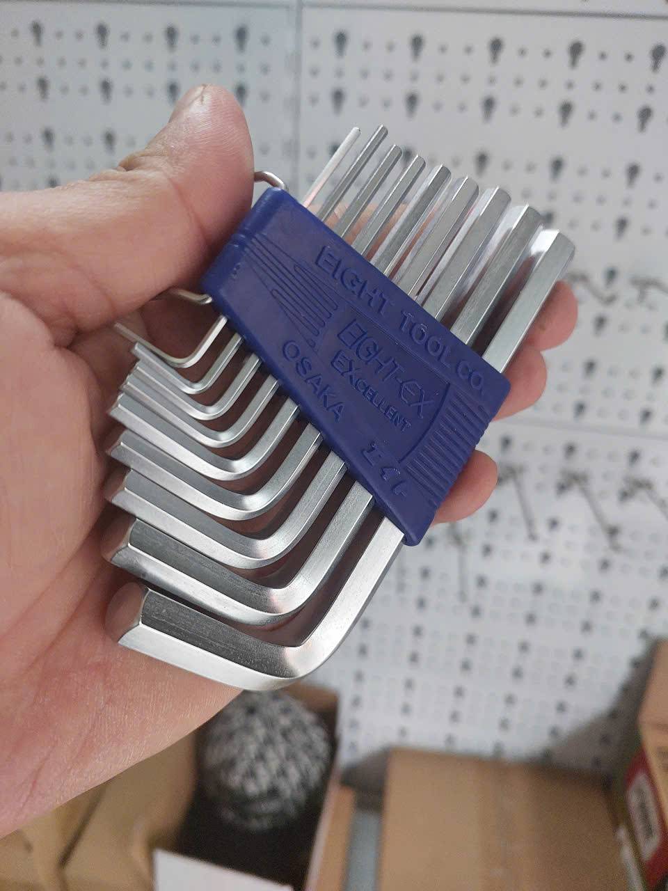 Bộ lục giác đầu bằng loại ngắn EIGHT RS-9