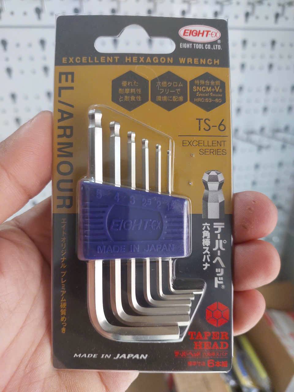 Bộ lục giác đầu bi loại ngắn TS-6 EIGHT Nhật Bản