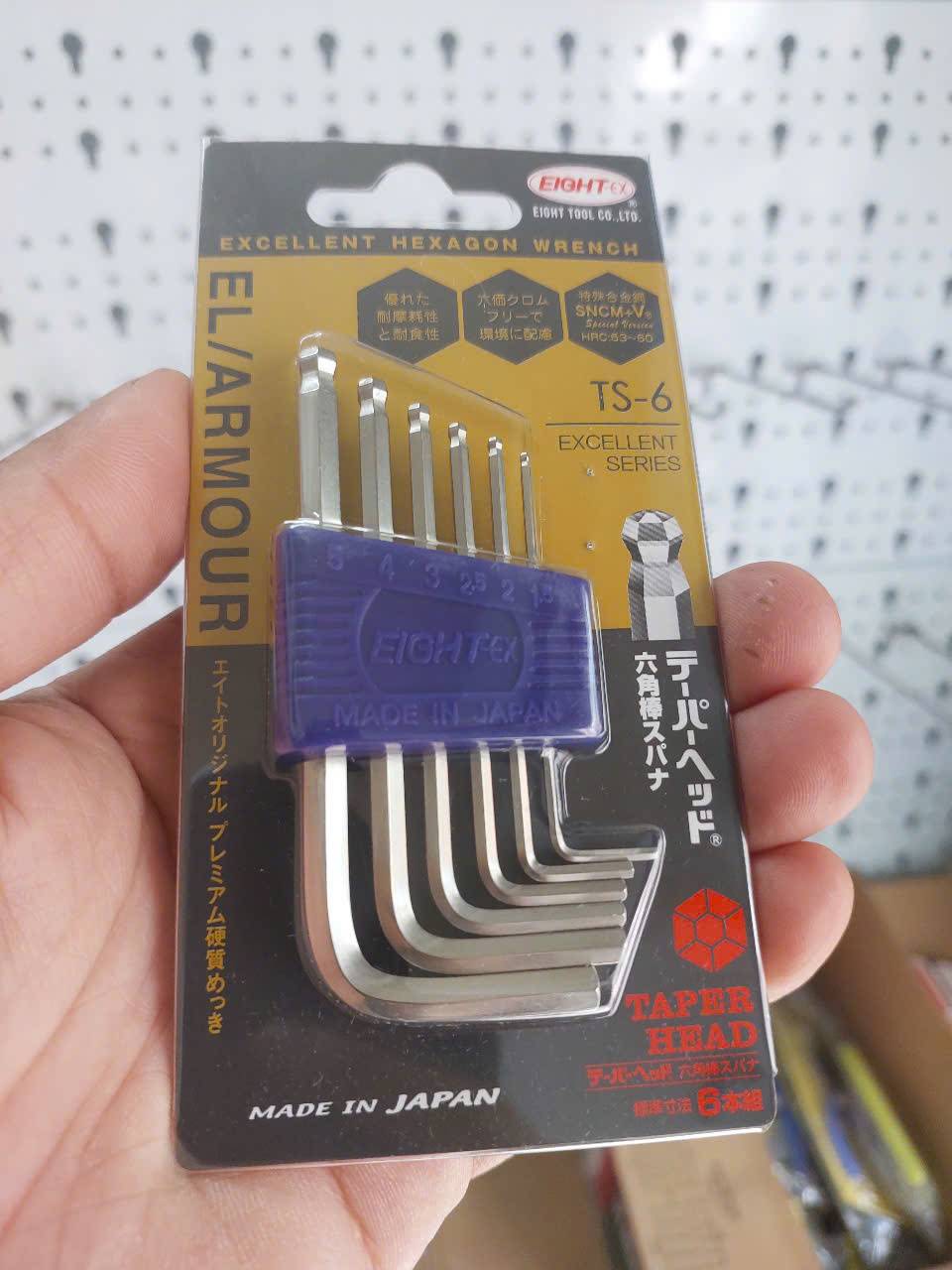 z6363303019448_ca90bd1e16c2125812a54af2eacf869d Bộ lục giác đầu bi loại ngắn TS-6 EIGHT Nhật Bản