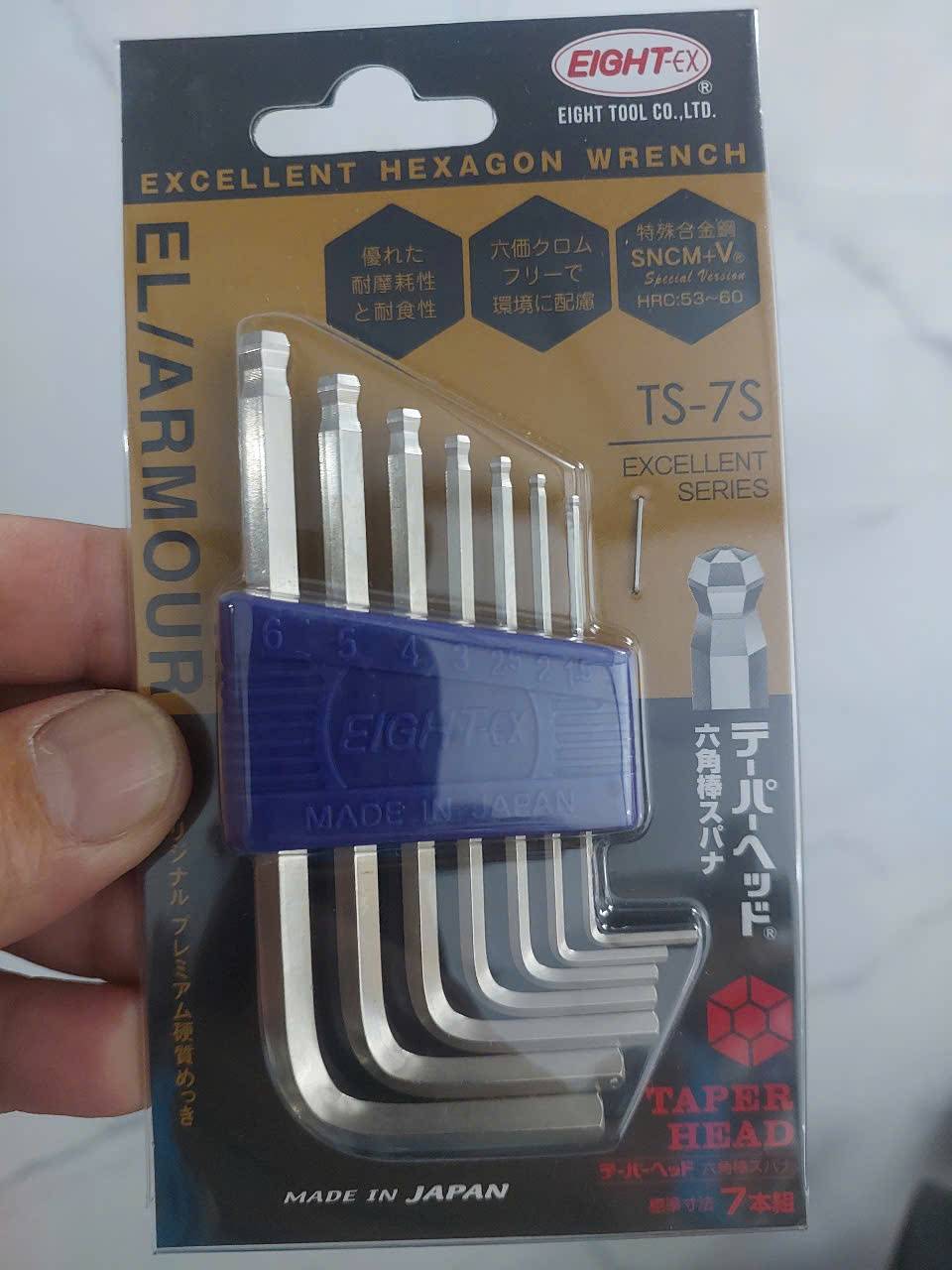 Bộ lục giác đầu bi loại ngắn TS-7S EIGHT Nhật Bản