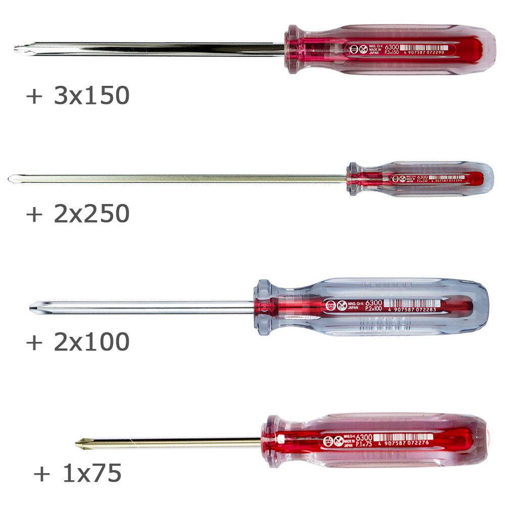 Tô vít 4 cạnh cán trong VESSEL No.6300+3x150