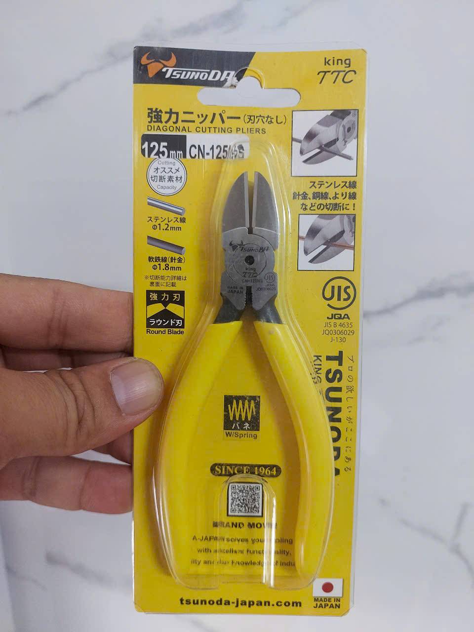 Kìm CẮT CẠNH 5” Tsunoda CN-125NS