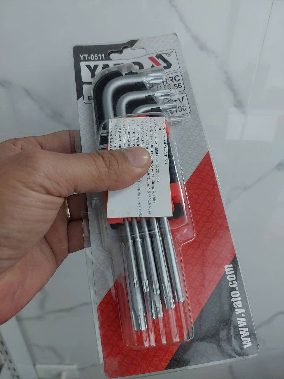 Bộ Lục Giác Sao 6 Cạnh Hệ Mét T10-T50 Yato Yt-0511