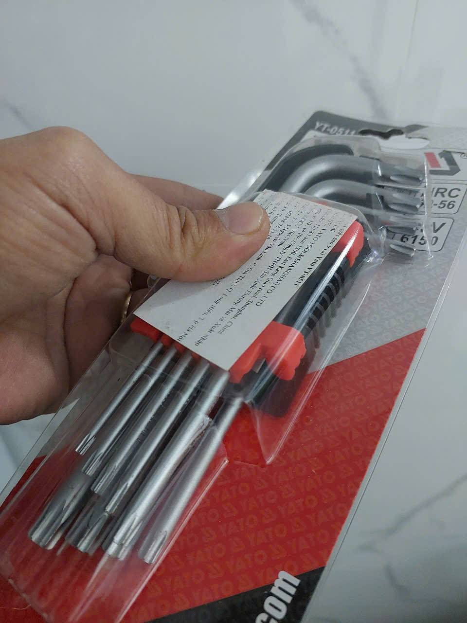 Bộ Lục Giác Sao 6 Cạnh Hệ Mét T10-T50 Yato Yt-0511