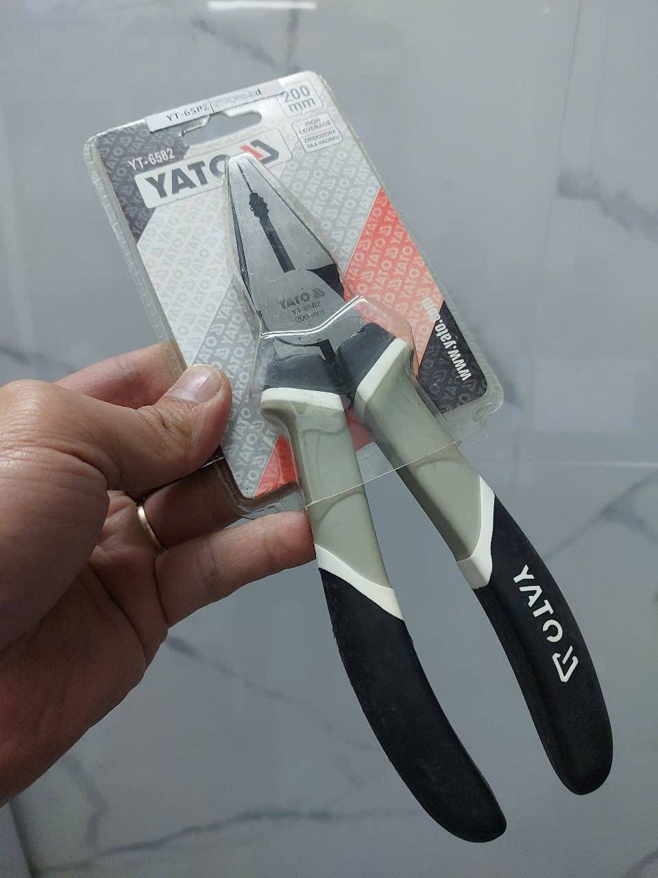 Kìm răng vuông cao cấp Yato 8″ YATO YT-6582