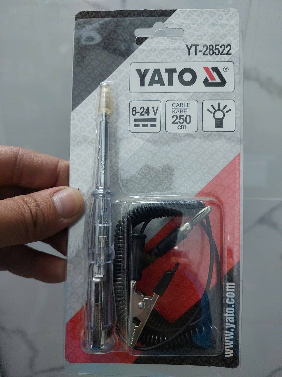 Bút thử điện 1 chiều có đèn LED Yato YT-28522