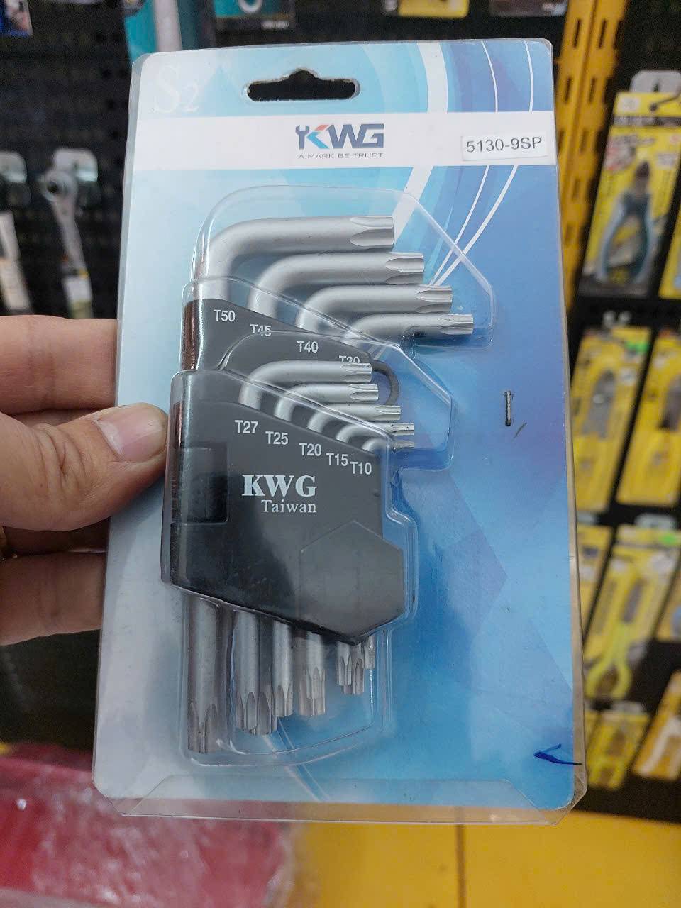 Bộ lục giác hoa thị ngắn 9 món KWG 5130-9SP