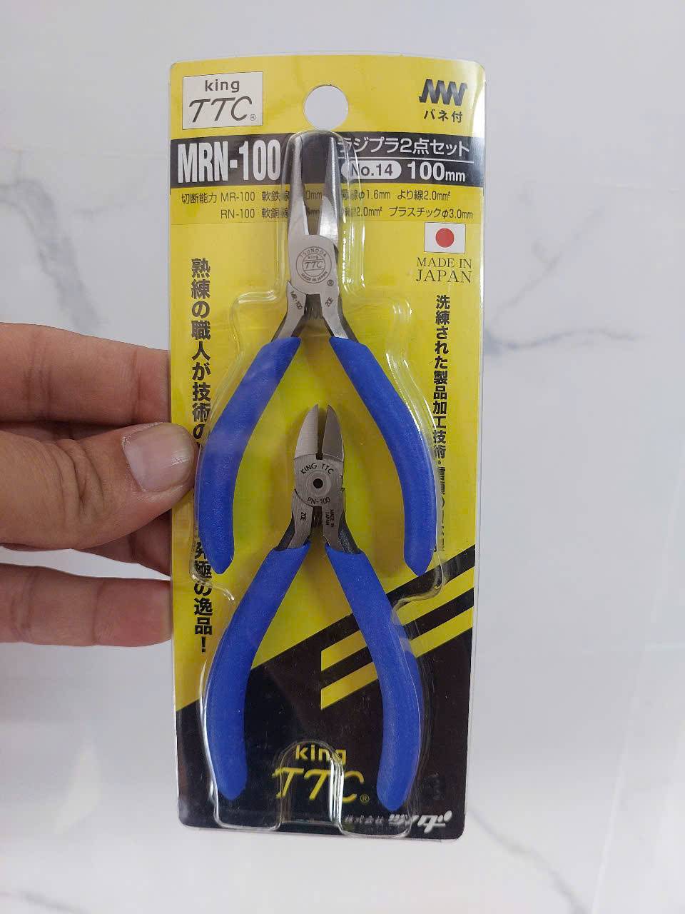 Bộ kìm mũi nhọn và kìm cắt mini 100mm MRN-100 Tsunoda