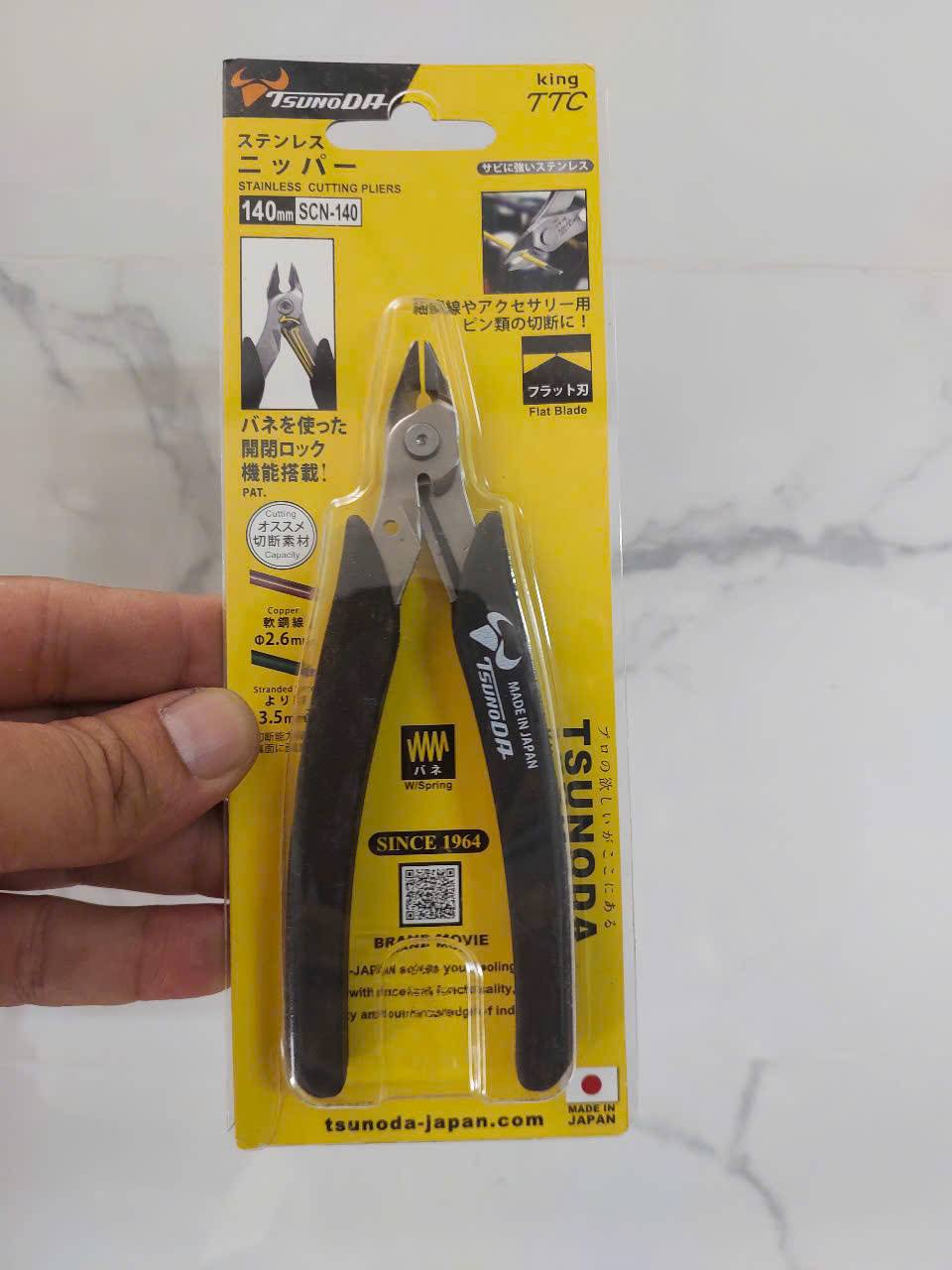 Kìm cắt không gỉ Tsunoda SCN-140