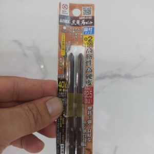 Vỉ 2 Mũi vặn vít 1 đầu có từ tính Anex ABRD-2100