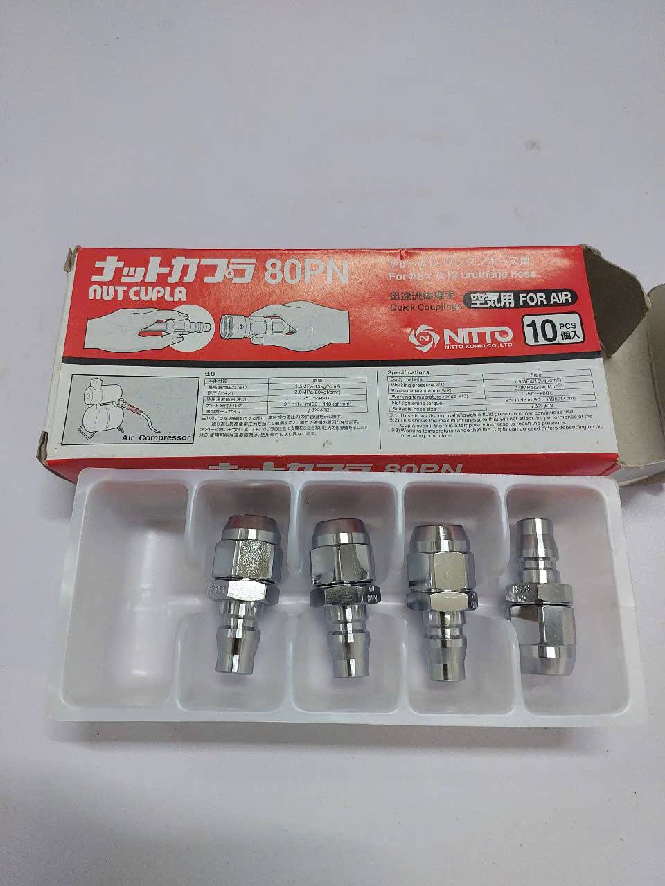 Khớp nối nhanh khí nén Cupla Nitto 80PN