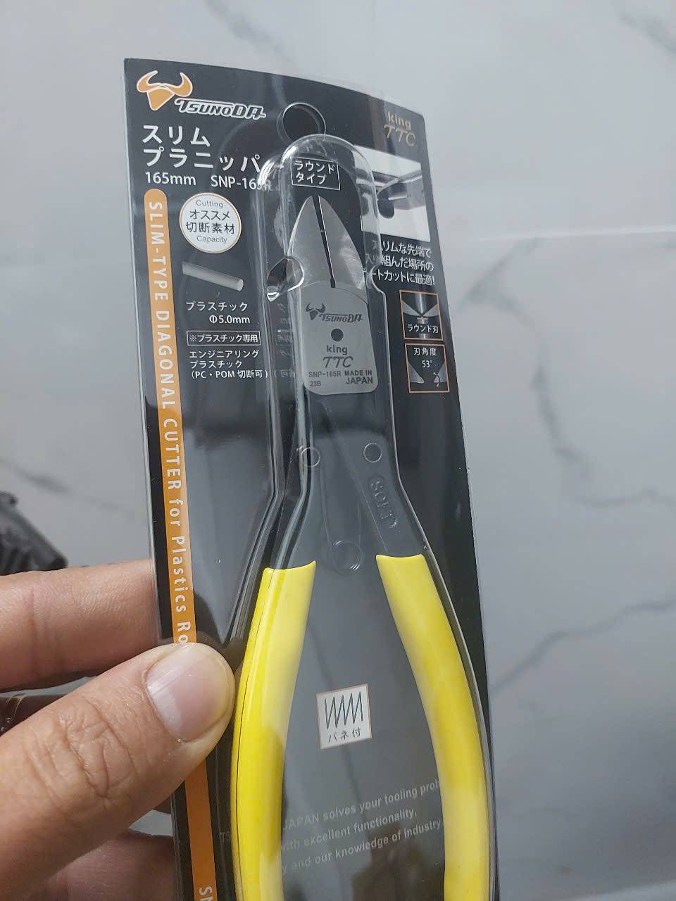Kìm cắt nhựa lưỡi tròn Tsunoda SNP-165R