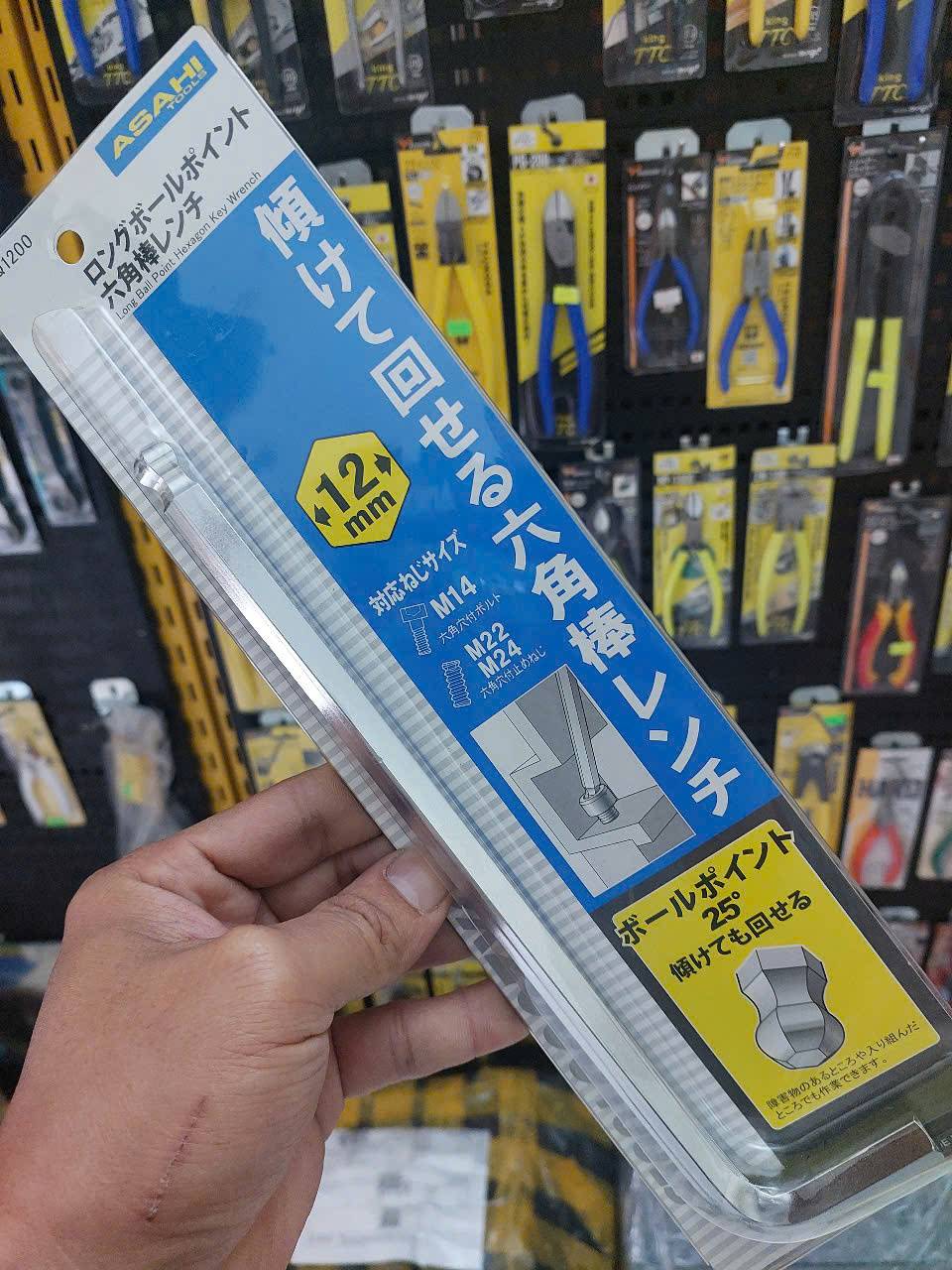 Lục giác chữ L đầu bi 12mm Asahi AQ1200