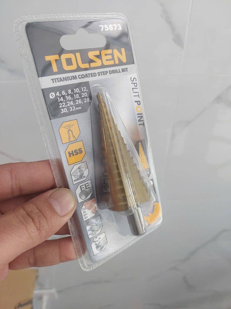 z7355965358218_17739ad596ffb8b6abce6af3be712385 Mũi khoan bậc (4-32mm) phủ Titan Tolsen 75873