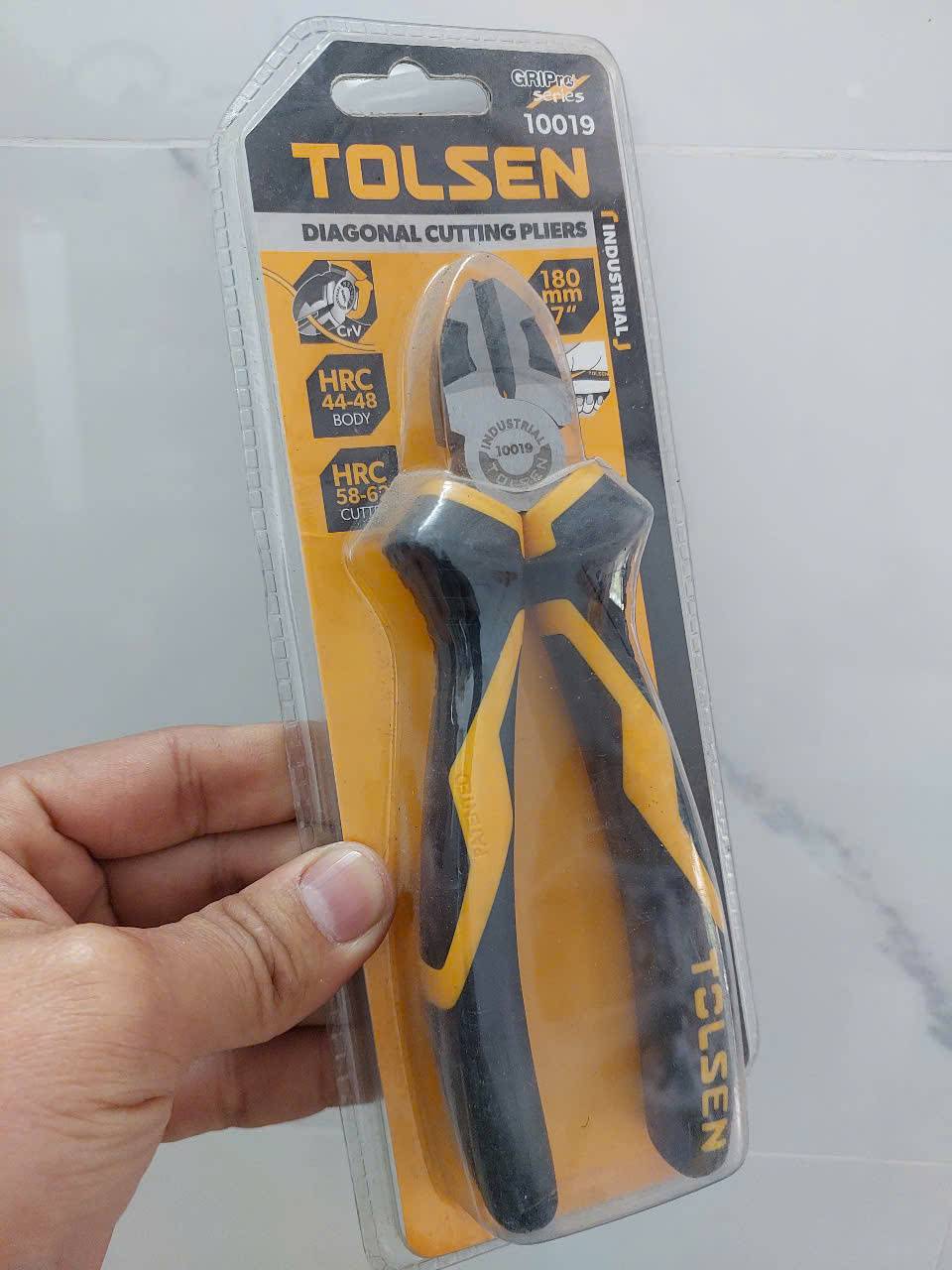 Kìm cắt công nghiệp 7” Tolsen 10019