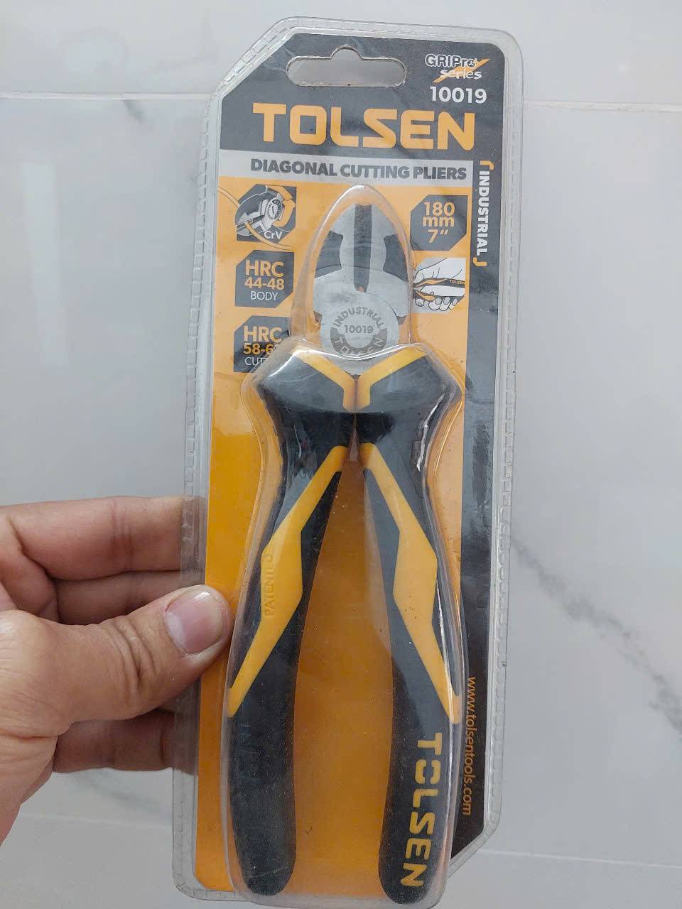 Kìm cắt công nghiệp 7” Tolsen 10019