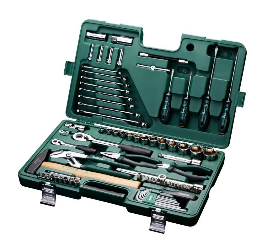 Bộ dụng cụ sửa chữa cơ khí chuyên nghiệp 80 chi tiết SATA 09403