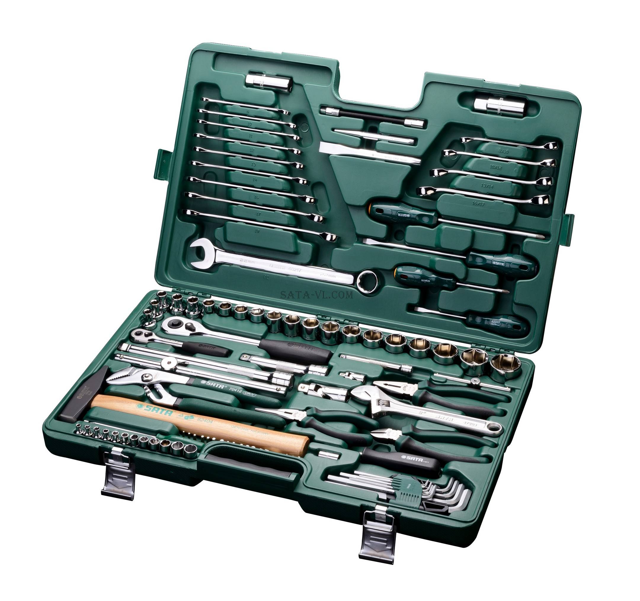 Bộ dụng cụ sửa chữa đa năng 101 chi tiết 1/4″ và 1/2″ SATA 09404